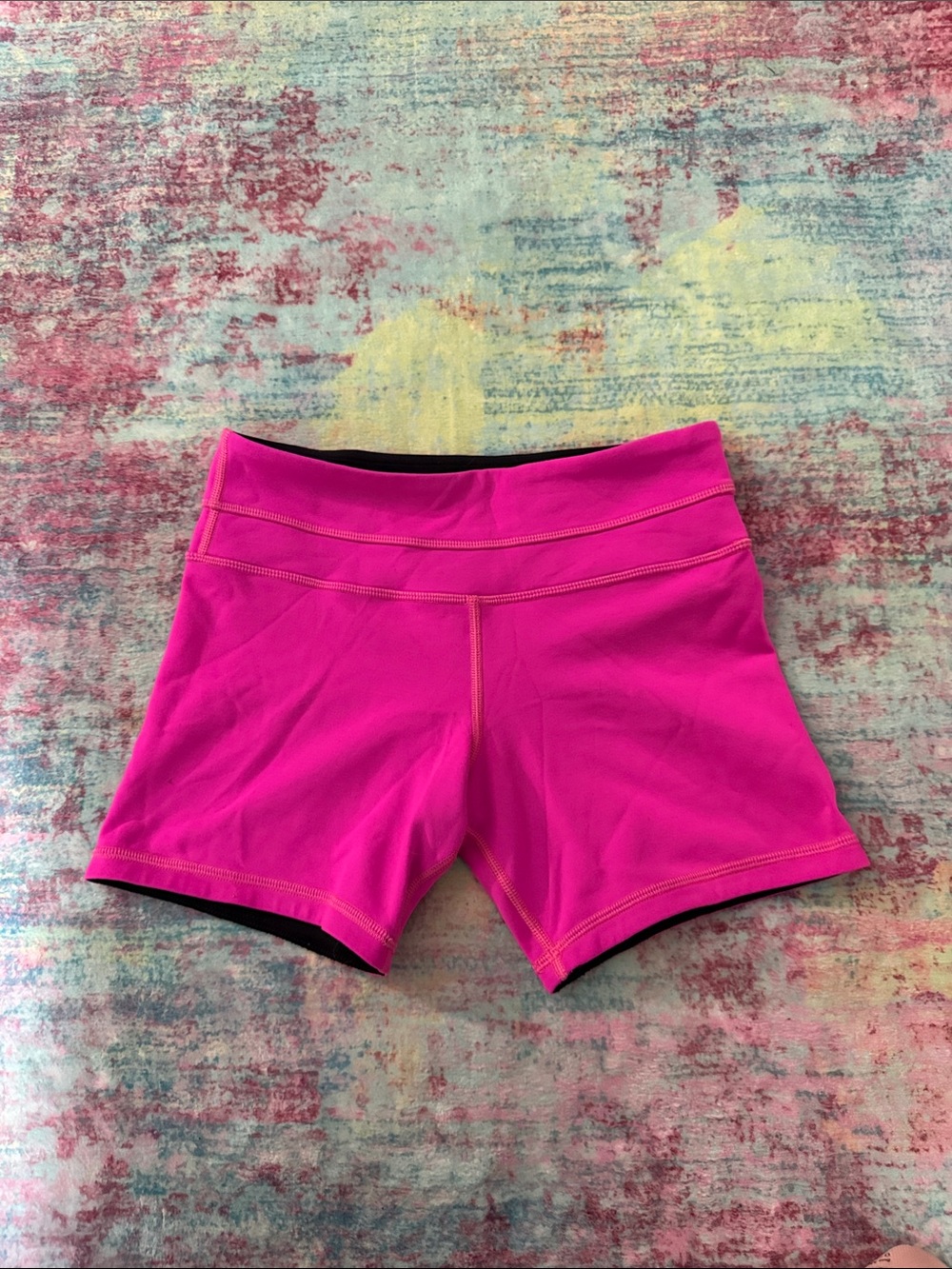 lululemon athletica Hot Pink Bike Shorts